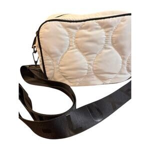Decjuba D-Luxe White  Quilted Crossbody Bag